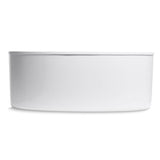 Sunstruck 60'' x 34'' freestanding bath with straight shroud