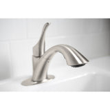 Simplice Pull-out laundry sink faucet with two-function sprayhead