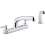 Kohler - Triton Bowe 1.5 gpm kitchen sink faucet with 8-3/16'' swing spout, matching finish sidespray, aerated flow and lever handles - Polished Chrome