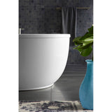 Sunstruck 60'' x 34'' freestanding bath with fluted shroud