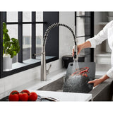 Simplice Semi-professional kitchen sink faucet with three-function sprayhead