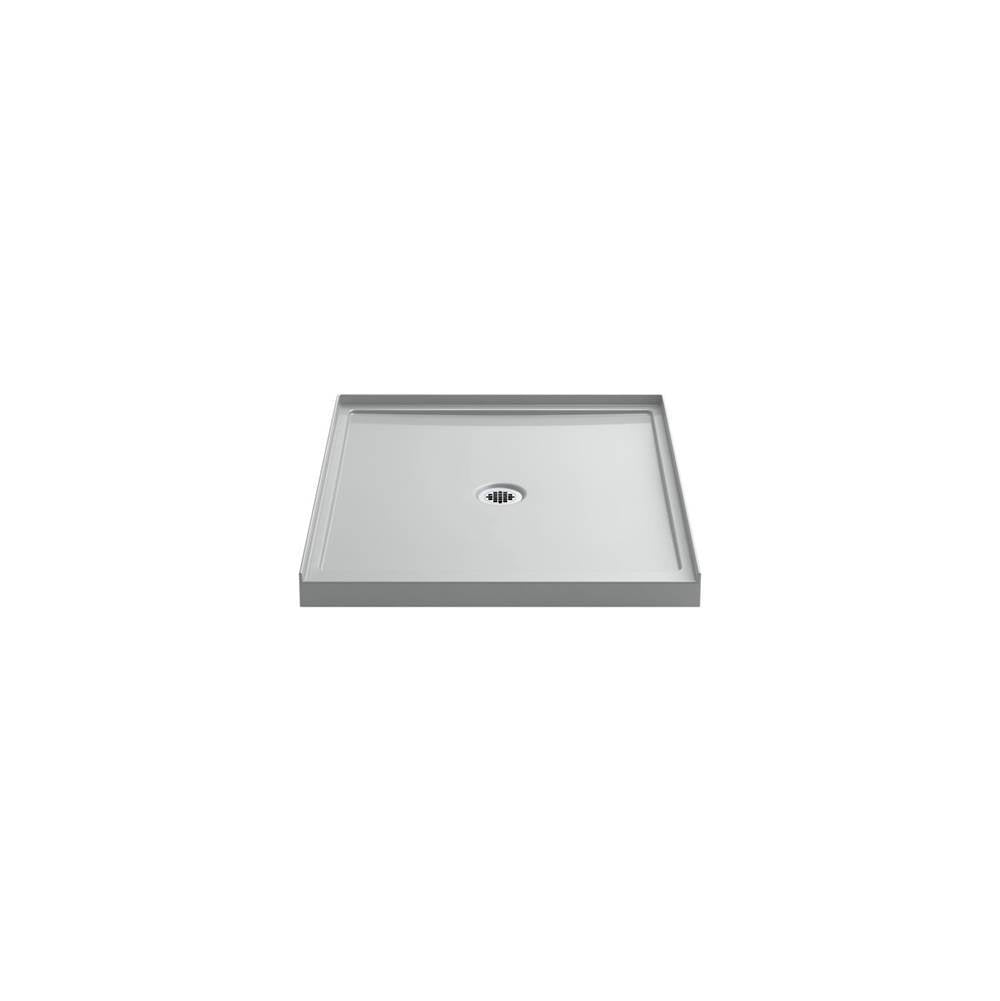 Kohler - Rely 36-in x 42-in Single-Threshold Shower Base with Center Drain, Ice Grey