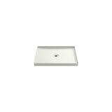 Kohler - Rely 36-in x 34-in Single-Threshold Shower Base with Center Drain, Dune - Dune