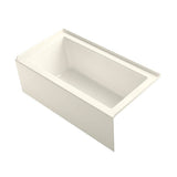 Kohler - Underscore 60'' x 32'' alcove bath right drain - Biscuit