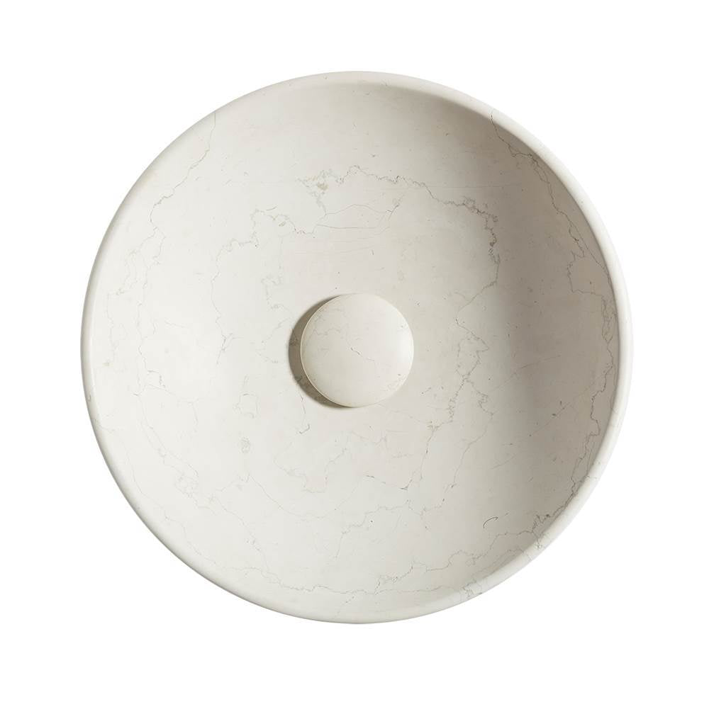 Kensho 16'' round vessel bathroom sink, no overflow
