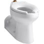 Kohler - AngleseyE Floor-mount top spud antimicrobial flushometer bowl - White