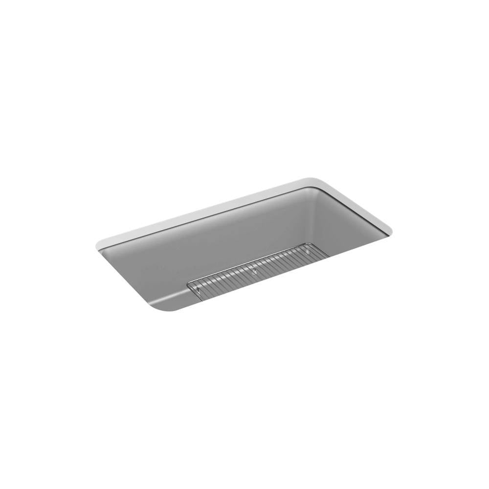 Kohler - Cairn 33-1/2'' undermount single-bowl kitchen sink - Matte Grey