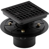Kohler - Clearflo Square design tile-in shower drain - Matte Black