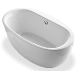 Kohler - Sunstruck 60'' x 34'' freestanding bath with fluted shroud - White