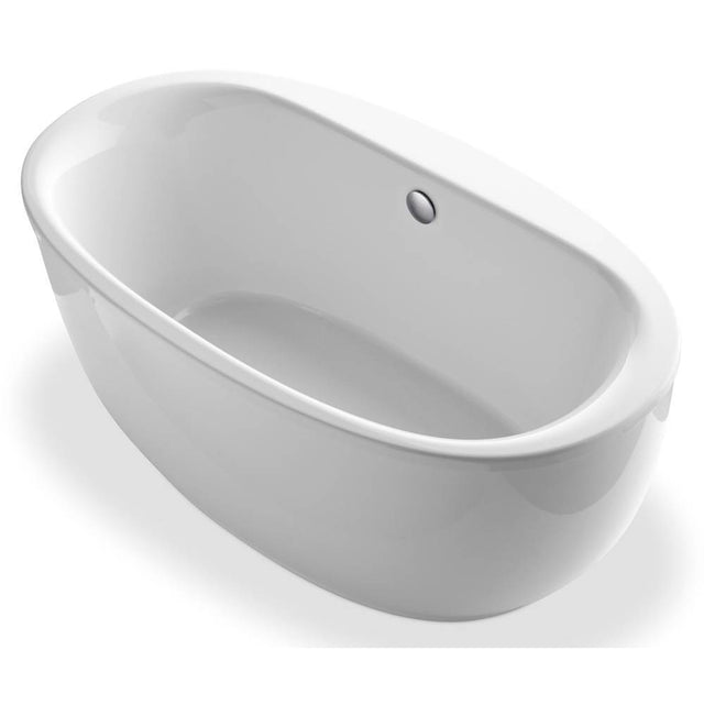 Kohler - Sunstruck 60'' x 34'' freestanding bath with fluted shroud - White