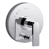 Kohler - Composed Rite-Temp valve trim with push-button diverter and lever handle - Polished Chrome