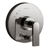Kohler - Composed Rite-Temp valve trim with push-button diverter and lever handle - Vibrant Titanium