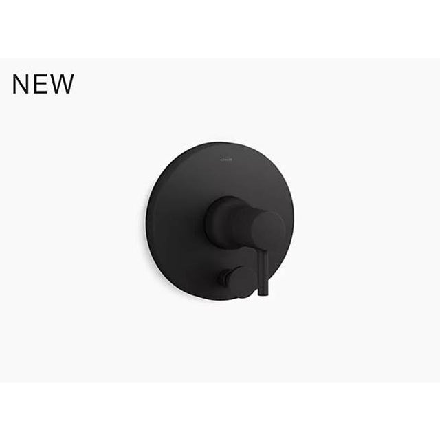 Kohler - Toobi Rite-Temp valve trim with push-button diverter - Matte Black