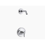 Kohler - Purist Rite-Temp shower trim kit with lever handle, without showerhead - Polished Chrome
