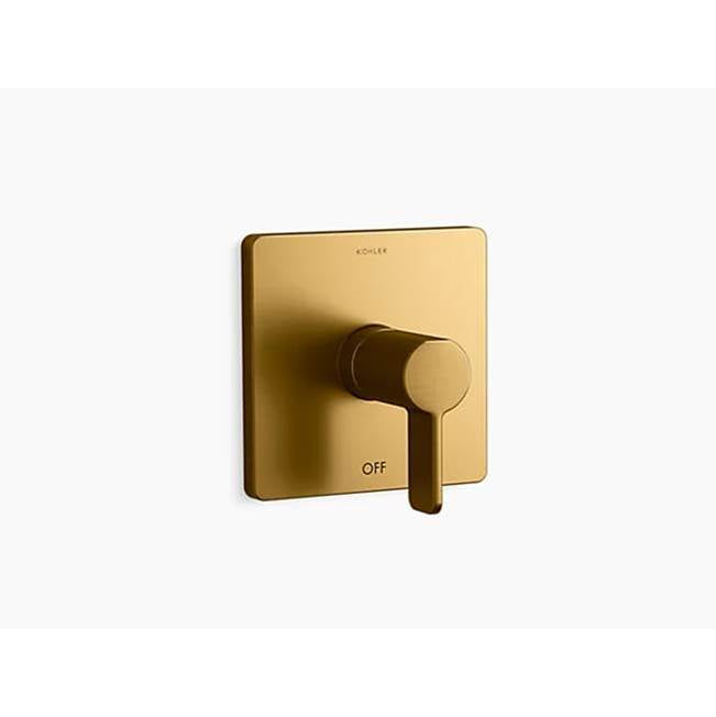 Kohler - Parallel Rite-Temp shower valve trim - Vibrant Brushed Moderne Brass