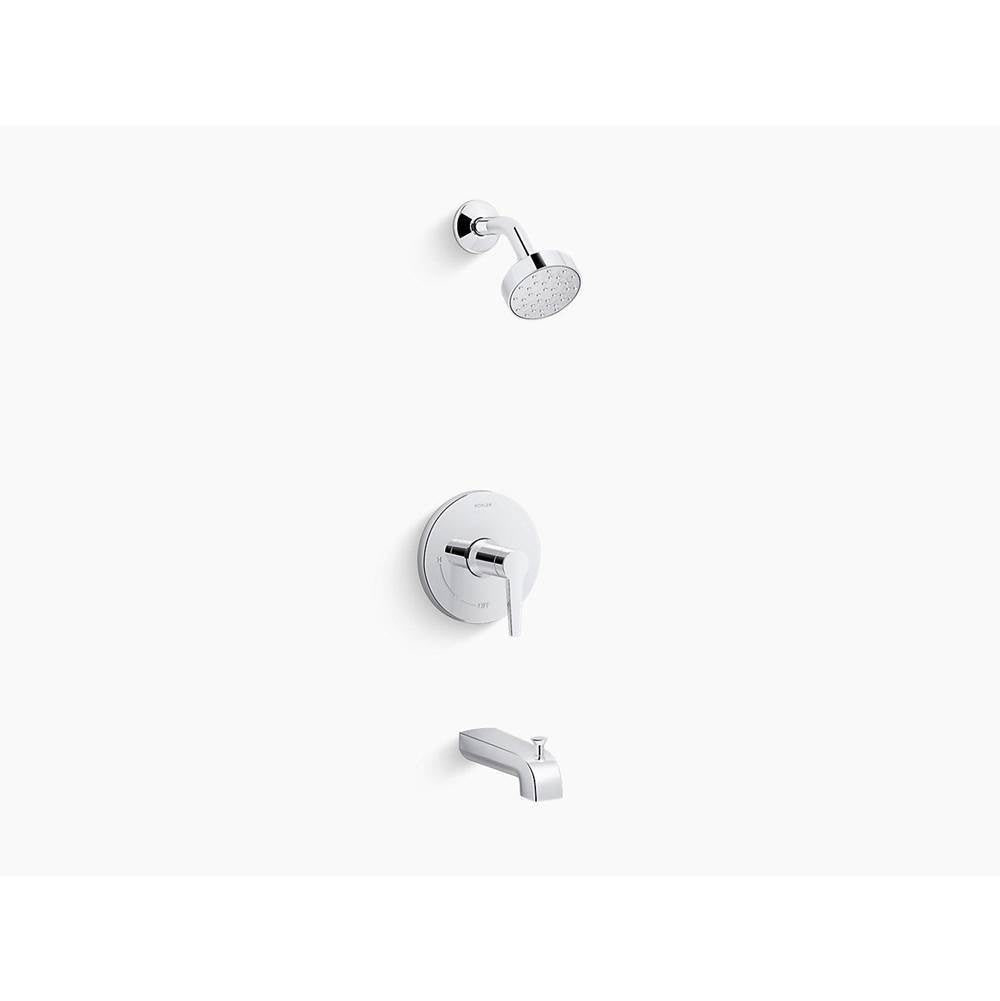 Kohler - Pitch Rite-Temp bath and shower trim kit, 1.75 gpm - Polished Chrome