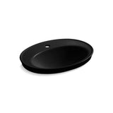 Kohler - Serif 22-1/4'' oval drop-in bathroom sink - Black