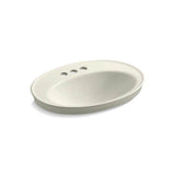 Kohler - Serif 22-1/4'' oval drop-in bathroom sink - Biscuit