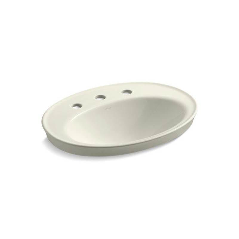 Kohler - Serif 22-1/4'' oval drop-in bathroom sink - Biscuit