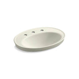 Kohler - Serif 22-1/4'' oval drop-in bathroom sink - Biscuit