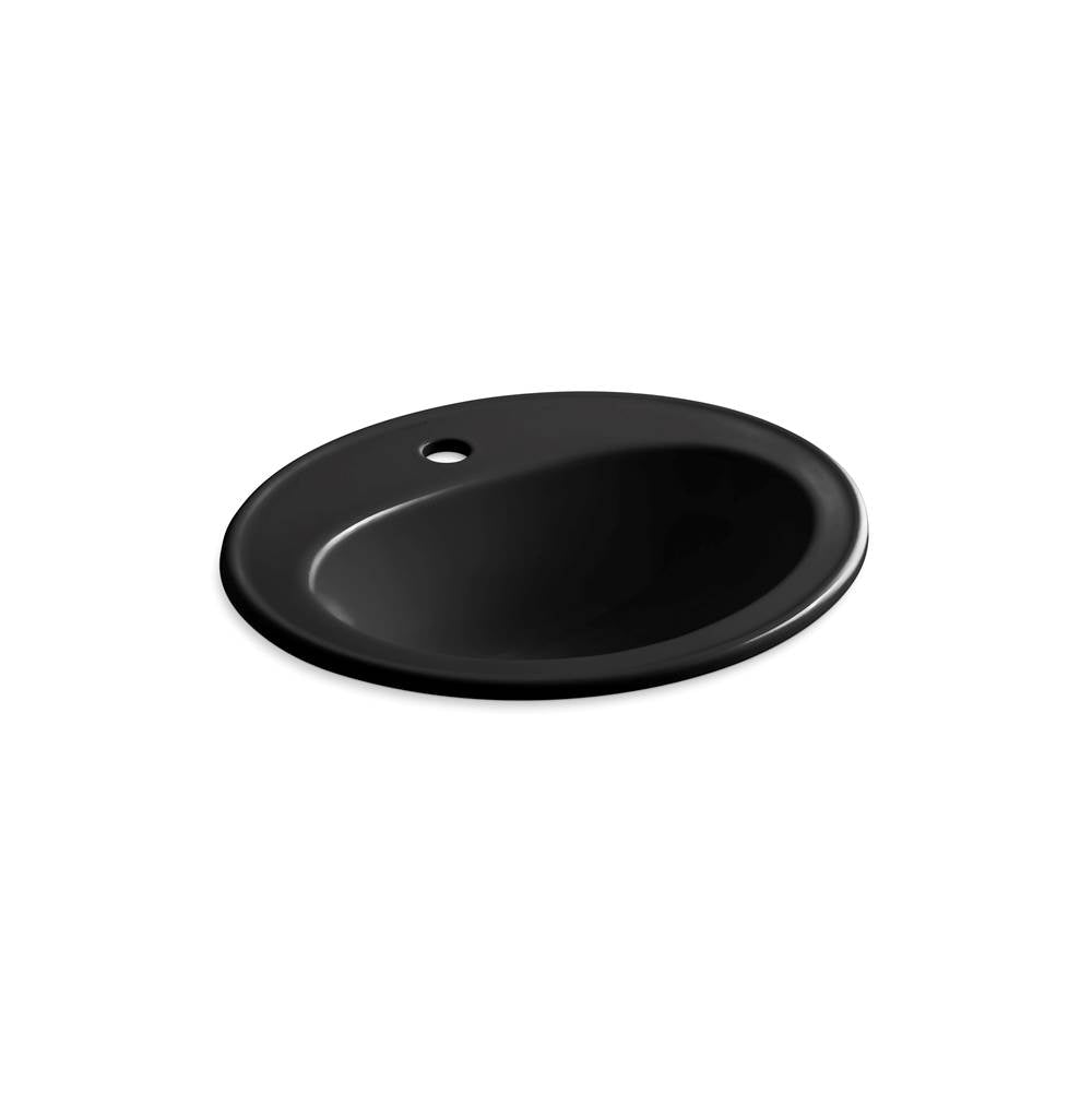 Kohler - Pennington 20-1/4'' oval drop-in bathroom sink - Black