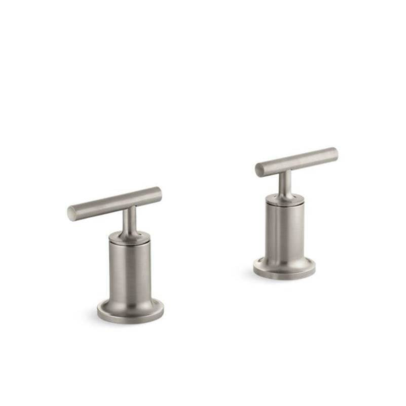Kohler - Purist Deck- or wall-mount bath faucet handle trim with lever design - Vibrant Brushed Nickel