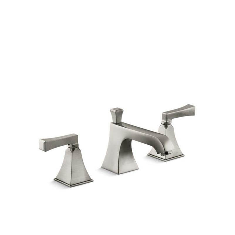 Kohler - Memoirs Stately Widespread bathroom sink faucet, 1.2 gpm - Vibrant Brushed Nickel
