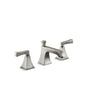 Kohler - Memoirs Stately Widespread bathroom sink faucet, 1.2 gpm - Vibrant Brushed Nickel