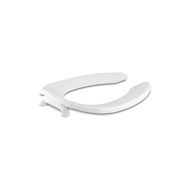 Kohler - LustraE Elongated toilet seat with self-sustaining check hinge - White