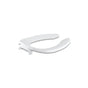Kohler - LustraE Elongated toilet seat with self-sustaining check hinge - White