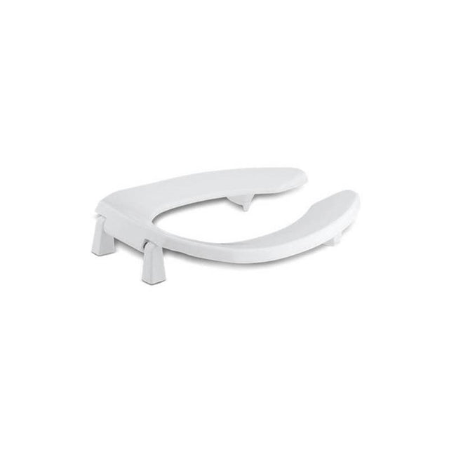 Kohler - LustraE Commercial elongated toilet seat with 1'' bumpers and antimicrobial agent - White