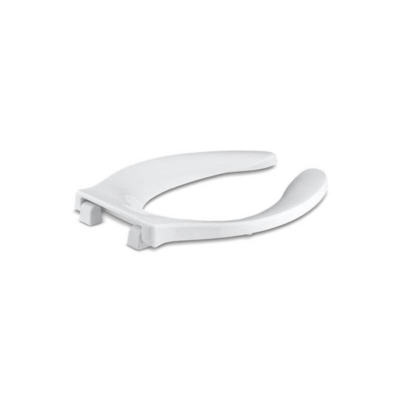 Kohler - Stronghold Commercial elongated toilet seat with integrated handle and Quiet-CloseE check hinge - White