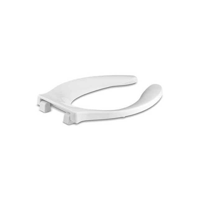 Kohler - Stronghold Commercial elongated toilet seat with integrated handle and Quiet-CloseE check hinge - White