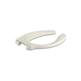 Kohler - Stronghold Elongated toilet seat with integrated handle and self-sustaining check hinge - Biscuit