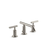 Kohler - Purist Widespread bathroom sink faucet with Lever handles, 1.2 gpm - Vibrant Brushed Nickel