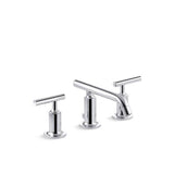 Kohler - Purist Widespread bathroom sink faucet with Lever handles, 1.2 gpm - Polished Chrome