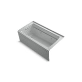 Kohler - Archer 60'' x 32'' alcove whirlpool bath, left drain - Ice Grey