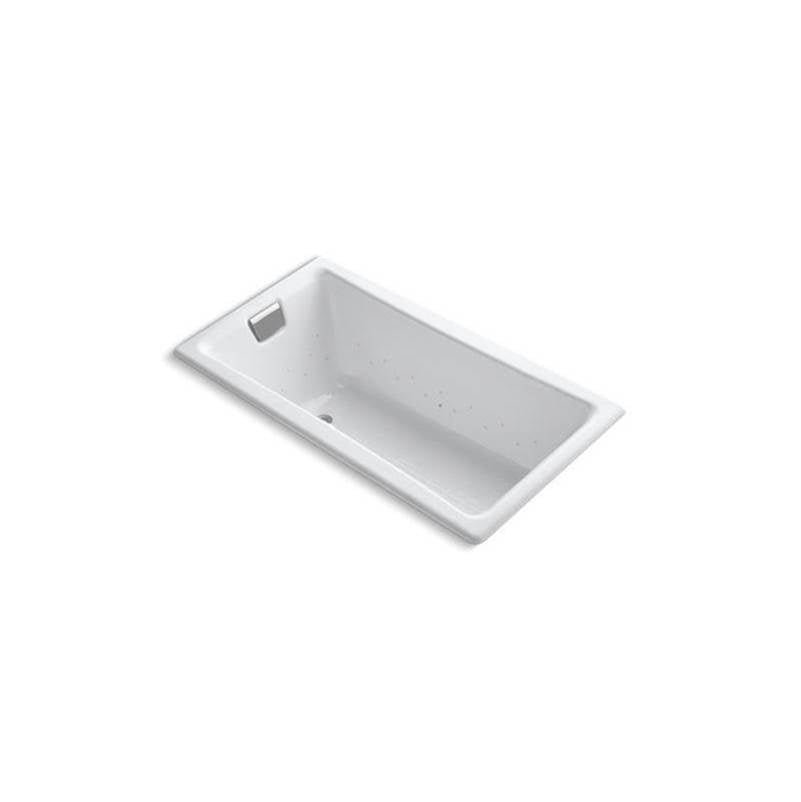 Kohler - Tea-for-Two 60'' x 32'' drop-in Heated BubbleMassageE air bath - White