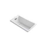 Kohler - Tea-for-Two 60'' x 32'' drop-in Heated BubbleMassageE air bath - White