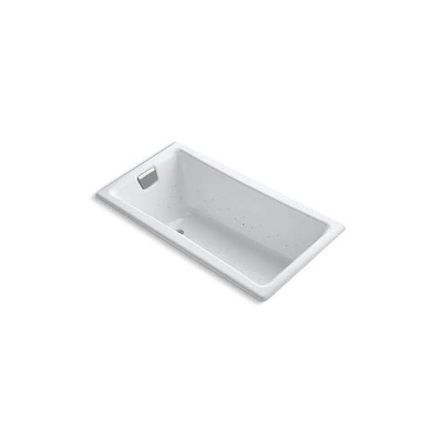 Kohler - Tea-for-Two 60'' x 32'' drop-in Heated BubbleMassageE air bath - White