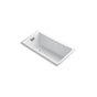 Kohler - Tea-for-Two 60'' x 32'' drop-in Heated BubbleMassageE air bath - White
