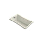 Kohler - Tea-for-Two 60'' x 32'' drop-in Heated BubbleMassageE air bath - Biscuit