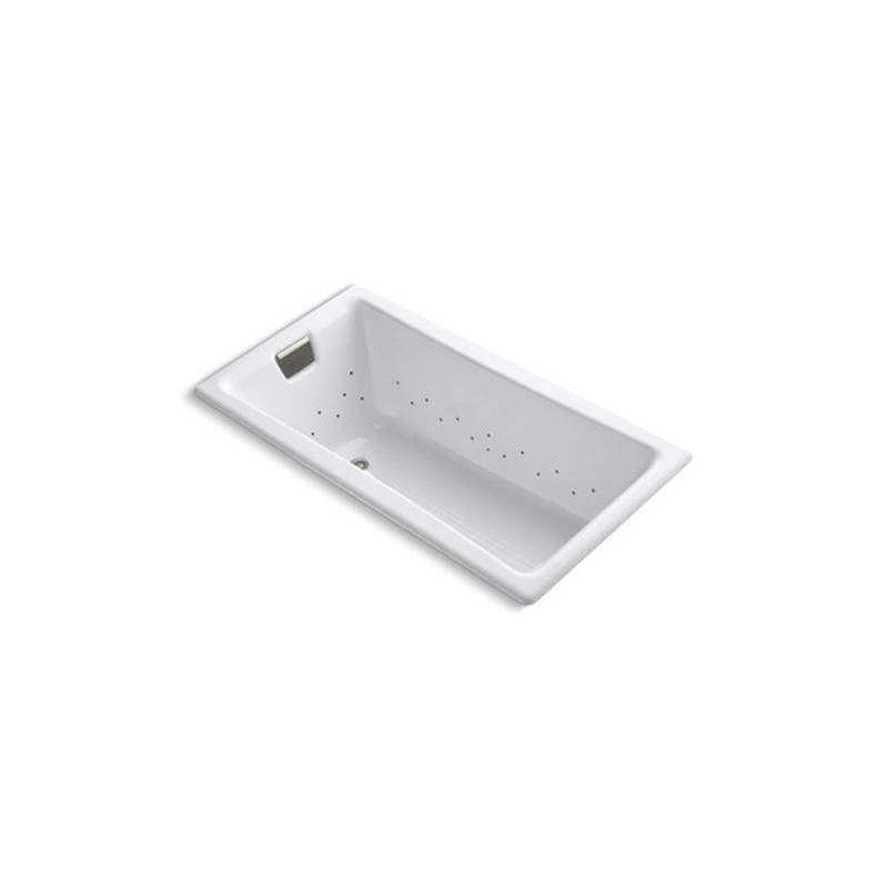 Kohler - Tea-for-Two 60'' x 32'' drop-in Heated BubbleMassageE air bath - White