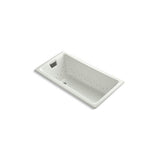 Kohler - Tea-for-Two 60'' x 32'' drop-in Heated BubbleMassageE air bath - Dune