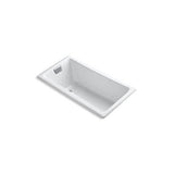 Kohler - Tea-for-Two 60'' x 32'' drop-in Heated BubbleMassageE air bath - White
