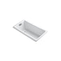 Kohler - Tea-for-Two 60'' x 32'' drop-in Heated BubbleMassageE air bath - White