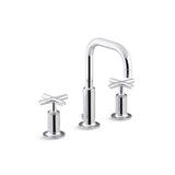 Kohler - Purist Widespread bathroom sink faucet with Cross handles, 1.2 gpm - Polished Chrome