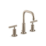 Kohler - Purist Widespread bathroom sink faucet with Lever handles, 1.2 gpm - Vibrant Brushed Bronze