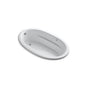 Kohler - Sunward 72'' x 42'' drop-in Heated BubbleMassageE air bath - White