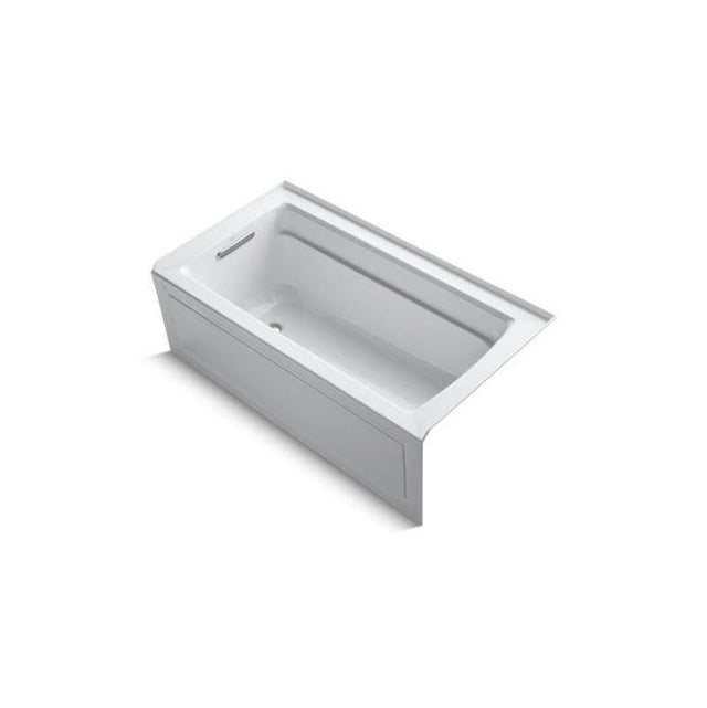 Kohler - Archer 60'' x 32'' alcove bath with Bask heated surface, left drain - White
